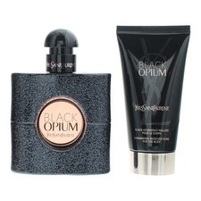 Yves Saint Laurent Black Opium Eau De Parfum 30ml + Body Lotion Gift Set for Her
