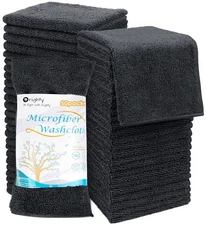 Washcloths Bulk Towels Set 50 Pack Highly Absorbent and Super Soft Microfibe