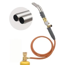 Double Heads Mapp Gas Torch Turbo with 5ft long Hose WT-10, Map Torch Turbo T...