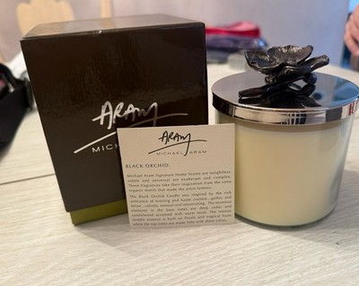 New Michael Aram Black Orchid Candle Original 13 oz 5