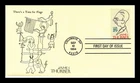 US COVER JAMES THURBER LITERARY ARTS FIRST DAY ISSUE THERE'S A TIME FOR FLAGS