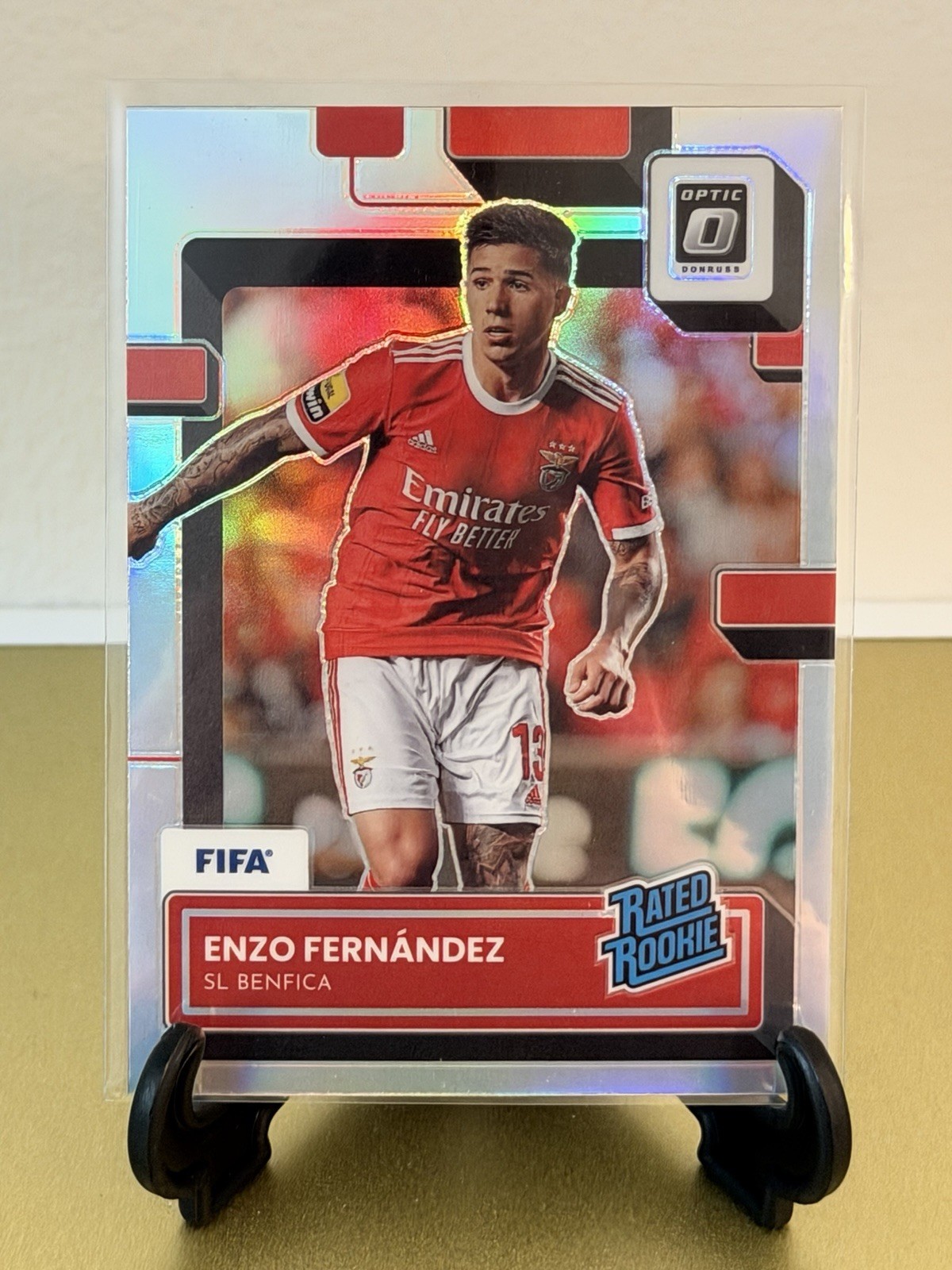 2022 Panini Donruss Optic FIFA Enzo Fernandez Silver Holo Rated Rookie RC #189