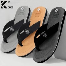 Mens Flip Flops Thong Sandals Shower Beach Slider Slip On Summer Casual Slipper
