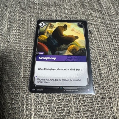 Scrapheap Riftbound Origins 182/298 Spell Meta League of Legends NM