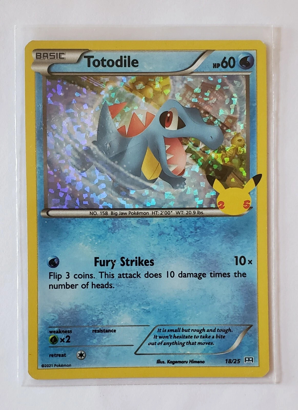 2021 McDonald's Pokemon 25th Ann. Promo Holo cards- Choose card Near mint