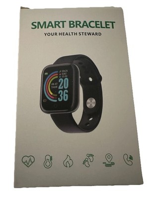 Smart Device Bracelet Band~FUNCTIONS: Fitness Tracker~Heart, Steps~Calls, Alarms