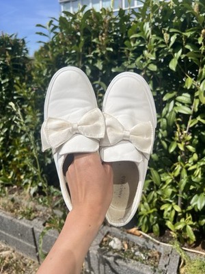 Sneaker Weis Größe 39 Schleife Hübsch