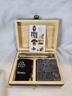 Makhistory Whiskey Stones Wood Box Set