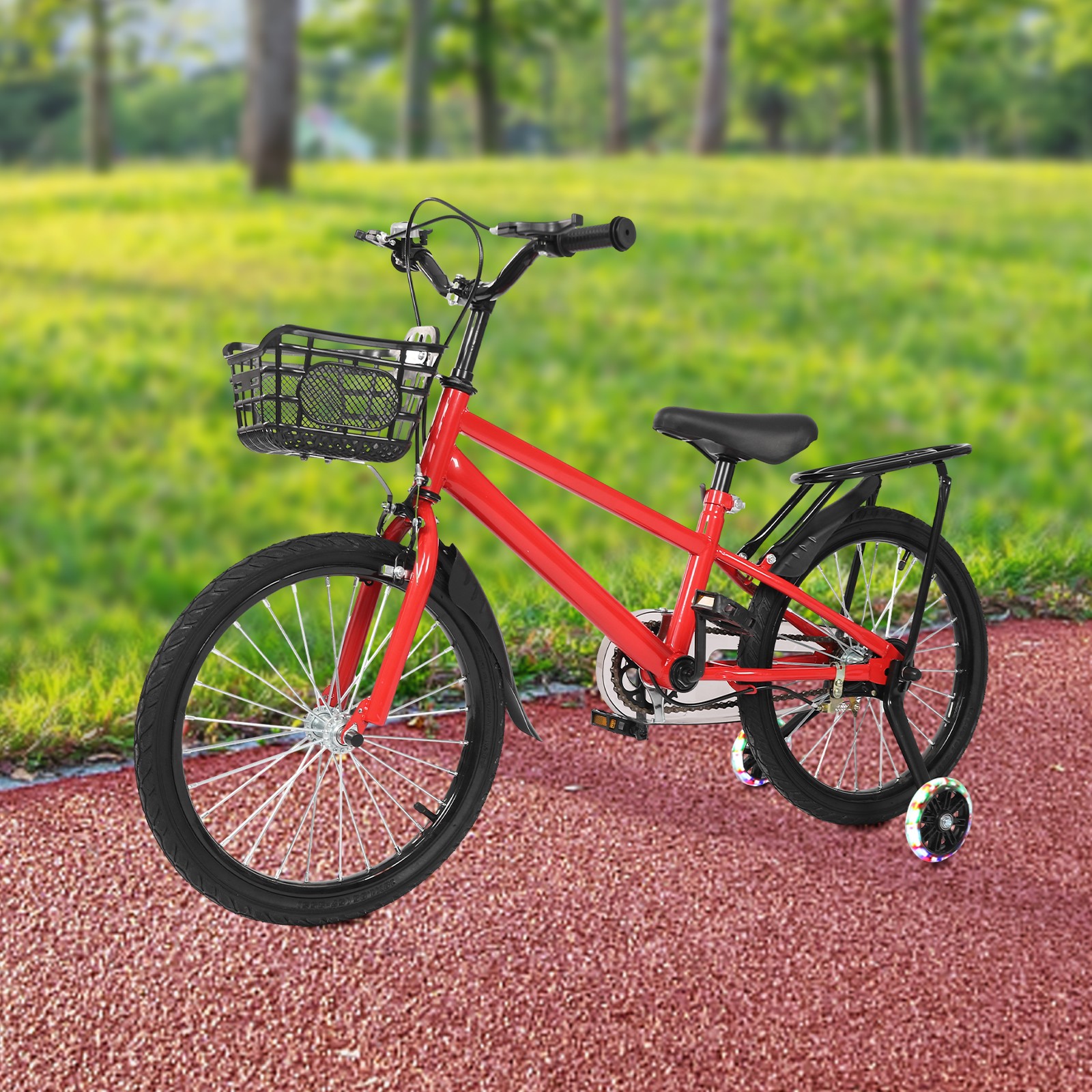Bike Red With Training Wheels