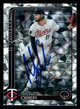 Bailey Ober Minnesota Twins IP Signed Autographed 2025 Topps Diamante #12