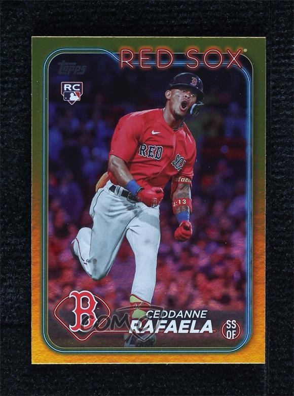 2024 Topps Series 1 Gold Foil Ceddanne Rafaela #313 Rookie RC