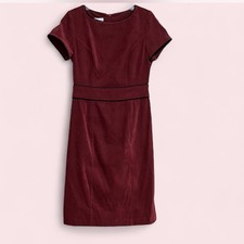 AGB Byer California Womens Faux Suede 4P Stretch Sheath Dress NWT Career Casual