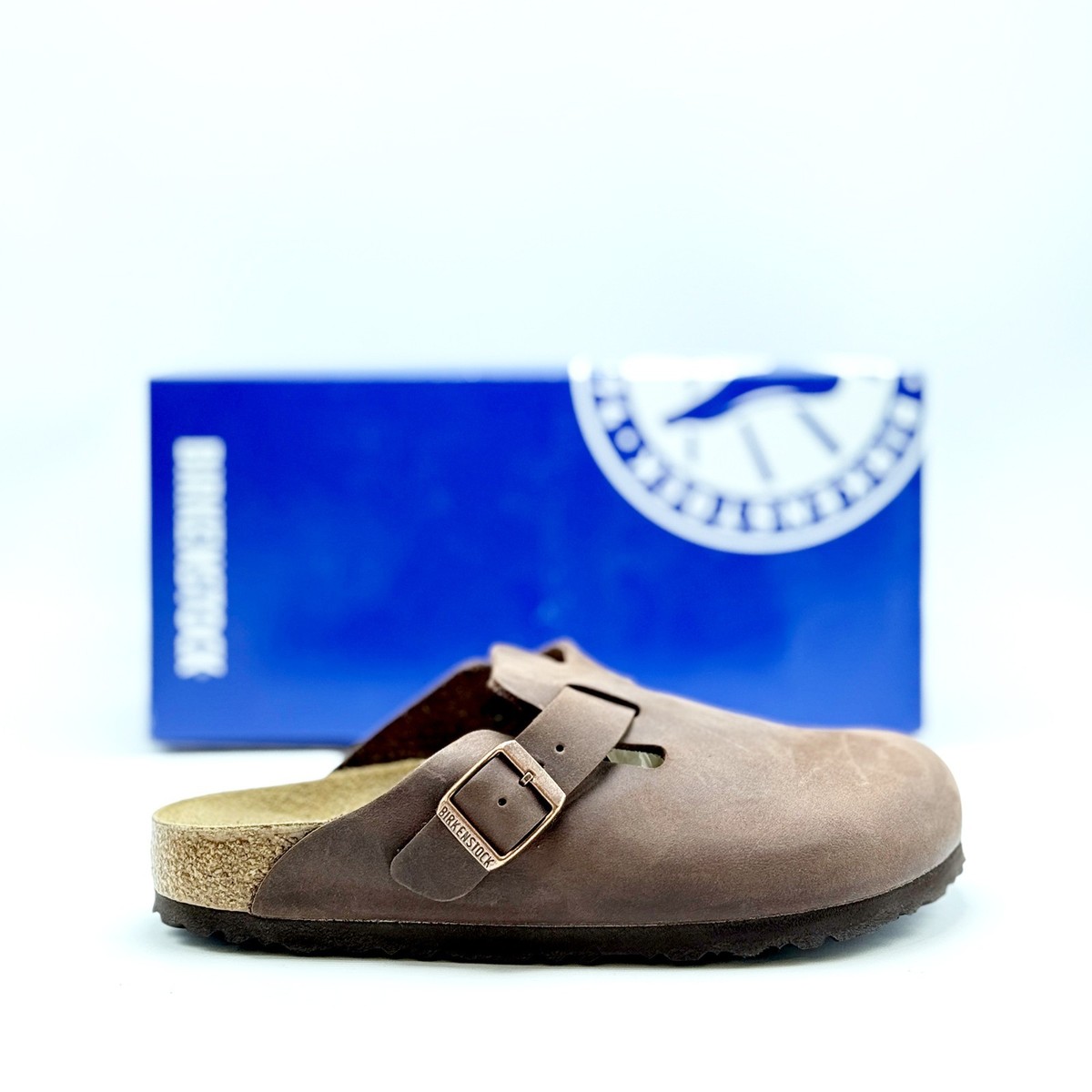 NEW* Unisex BIRKENSTOCK Boston Oiled Leather Sandal Slipper HABANA