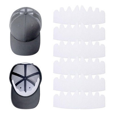 YUXIANLB 6 Pcs White Baseball Caps Inserts Shapers, Flexible Washable Reusabl...