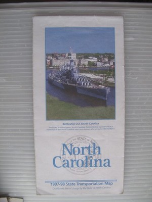 North Carolina State Transportation Map 1997-98