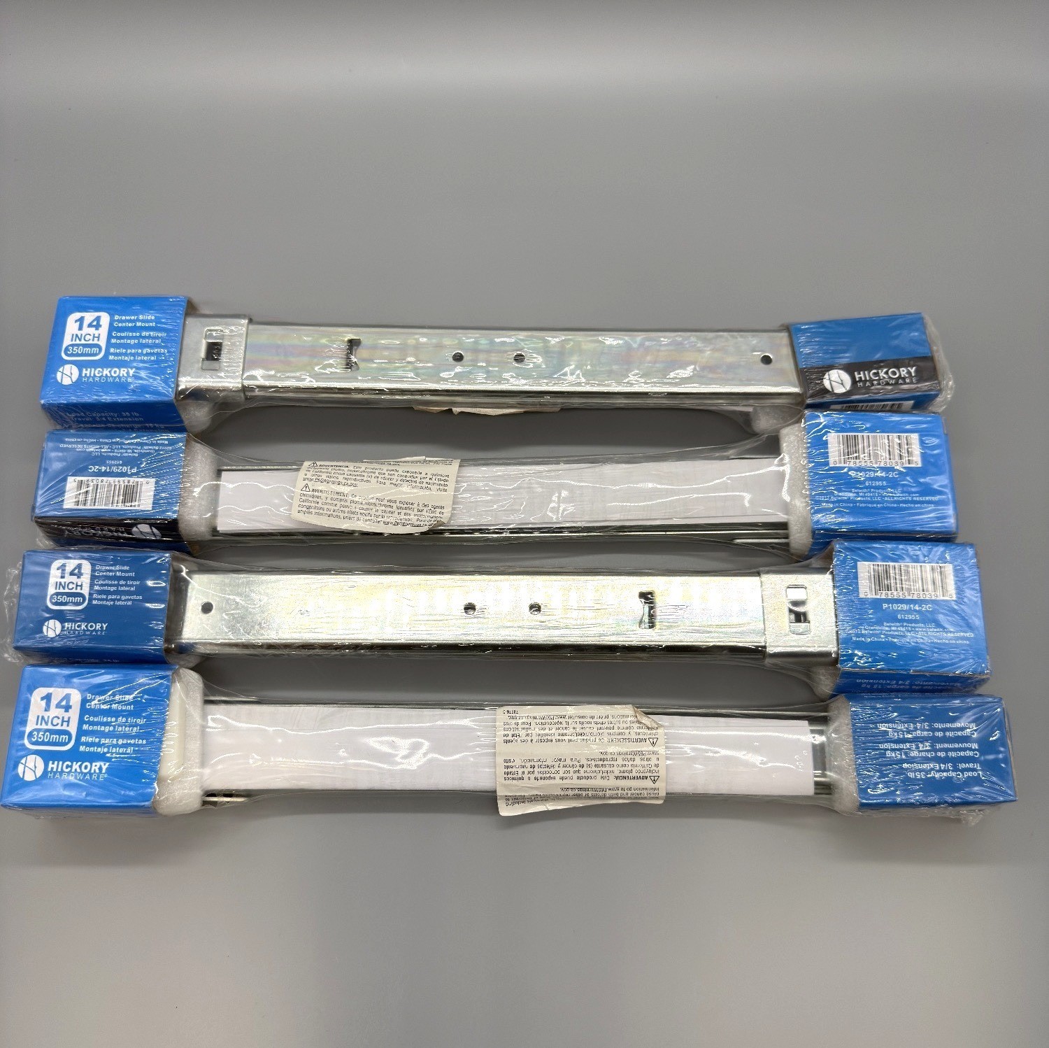 Lot of 4 Hickory Hardware Bottom Centered Drawer Mount 14" D