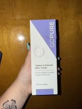 GoPure Tighten And Smooth Belly Cream 4.25 fl oz New in Box Sealed