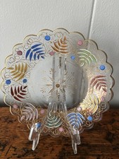Bohemian Enamel Glass Plate