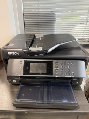 #ad Epson WorkForce WF 7710 Color All in One Inkjet Printer WiFi TESTED $150.00