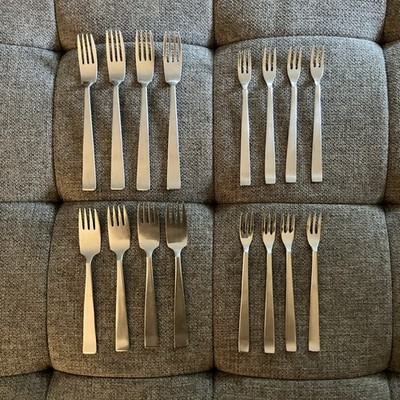 Sola Cora Holland 8 Seafood Cocktail Shrimp Forks, 4 Salad Forks, 4 Forks