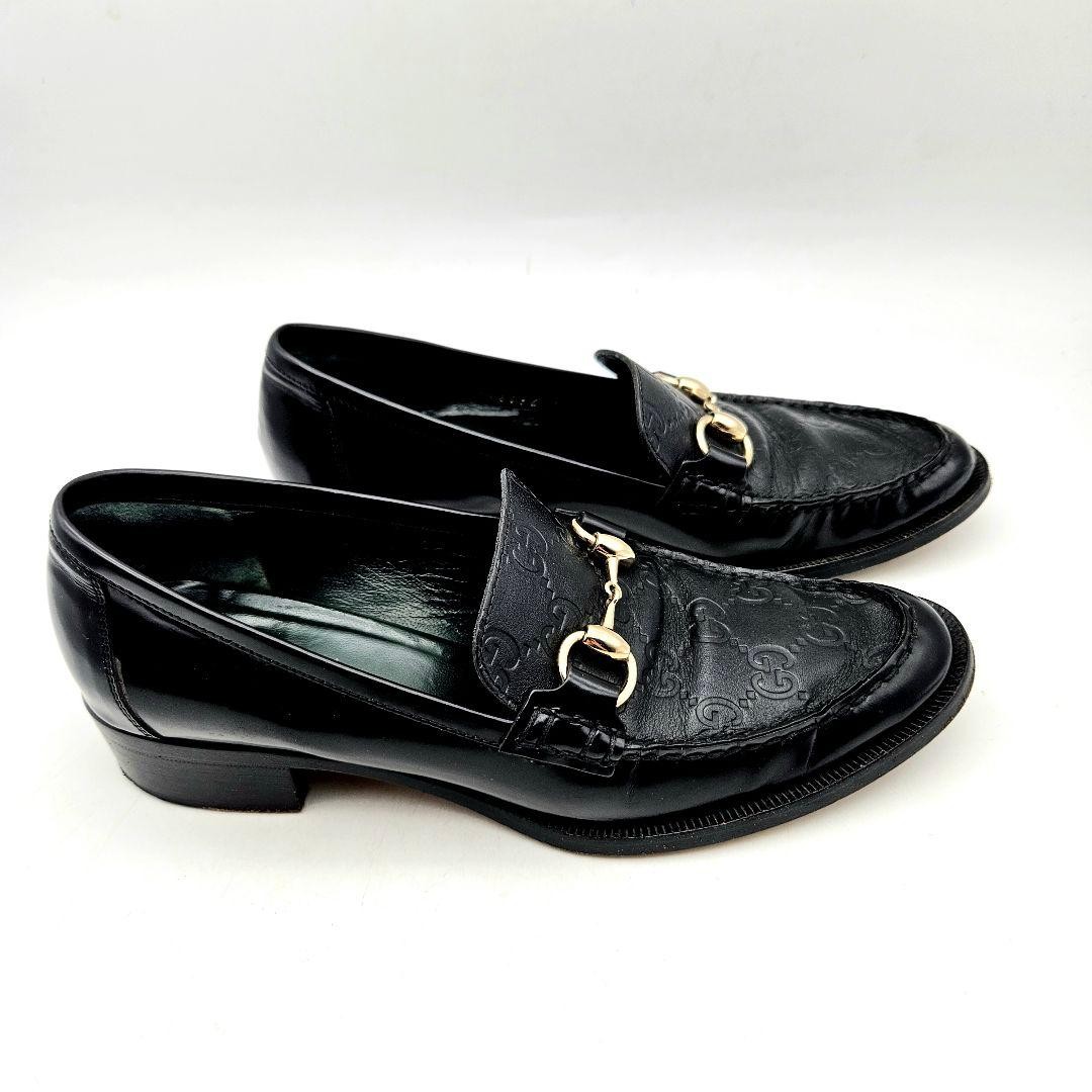 Gucci Horsebit Loafers Black Genuine Leather Size 35 US About 5  For Women thumbnail 7