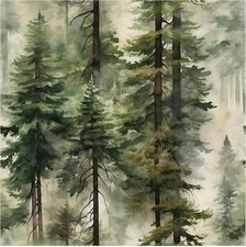HAOKHOME Forest Wallpaper Self Adhesive Tree Wall Paper Wood Removable for Bedr
