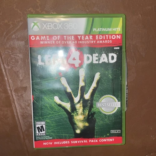 Left 4 Dead  Xbox 360  Platinum Hits Game Of The Year Edition CIB Complete