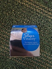 Leggs Vintage 90650 Control Top Suntan Sheer Toe Sheer Vitality Size A