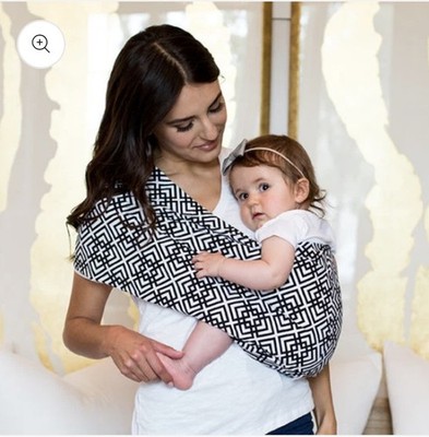 Seven Slings Baby Sling Carrier Black White Geometric Size: XS