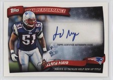 2010 Topps Peak Performance Auto Jerod Mayo #PPA-JMA Auto 0rd2