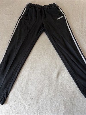 adidas Men Essentials Tapered 3-Stripes Track Pant - Black, Size M