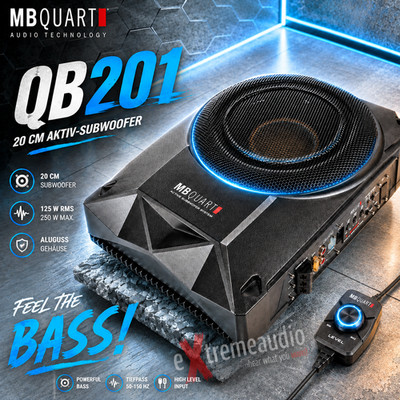 MB Quart QB201A Aktiv Subwoofer System Untersitzsubwoofer 20 cm (8''), 250 Watt