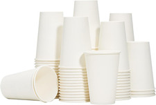 Hot Paper Coffee Cups 12 Oz 300 Pack , Disposable Coffee Cups 12 Oz, Upgraded W