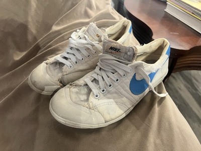 Rare Vintage 1981 Nike Canvas Shoes White & Blue Size 9 | eBay Rare Vintage 1981 Nike Canvas Shoes White & Blue Size 9 | eBay