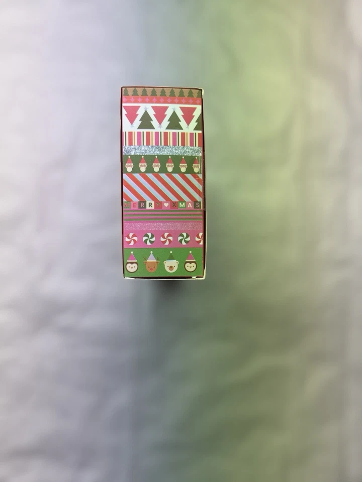 Navidad 25 Rollos Washi Tape Bastón de Caramelo Muñeco de Nieve Brilla Invierno Vacaciones Foto 3 de 3