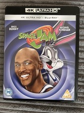 Space Jam (4K UHD + Blu-Ray, 2-Disc, Jordan, Looney Tunes, Family, Like New)