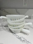 Anchor Hocking Fire King Candle Glow Custard Cup Handled Soup Bowl 5 Pc