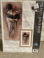 Dimensions The Rose Cross Stitch Kit 7" X 14" La Rosa 70-35331