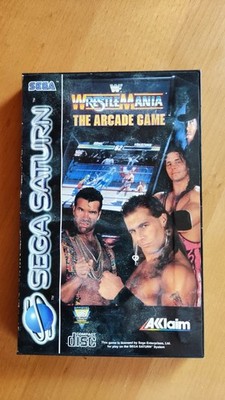 Sega Saturn Wrestle Mania Arcade game in OVP mit Anleitung RARITÄT !