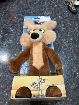  1971 Wile E Coyote Mighty Star Warner Brothers Plush 12  Yellow Eyes w/box