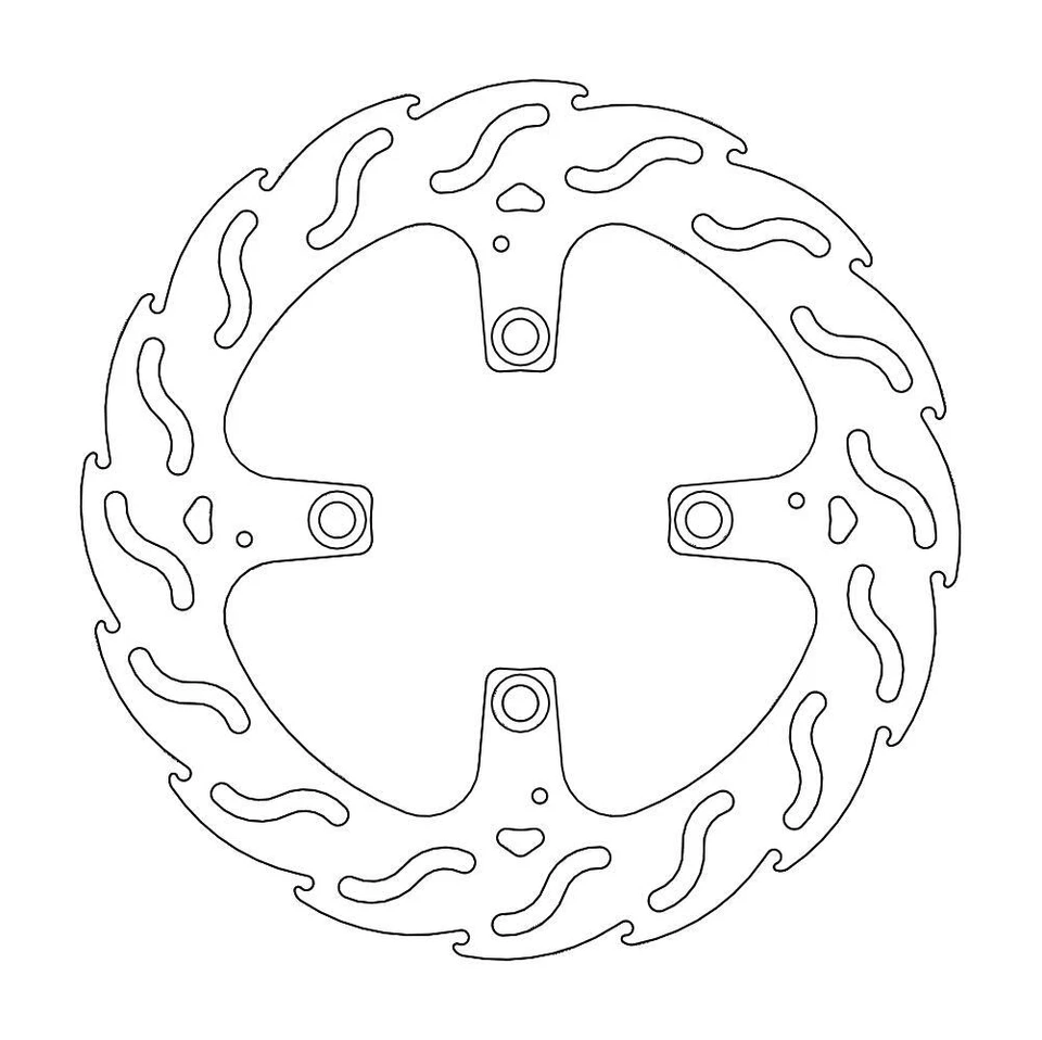 Disco de freno de llama trasero Moto Master para Ducati Multistrada 1200 S Sport 2010-2012 Foto 2 de 4