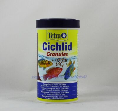 Tetra Cichlid Granules 500ml Futter Hauptfutter für Cichliden 35,90 /L