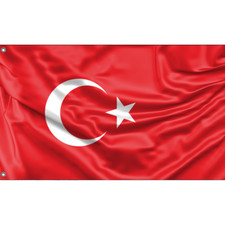 Turkiye Flagge, einzigartiges Design, 3x5 Fuß / 90x150 cm, EU hergestellt