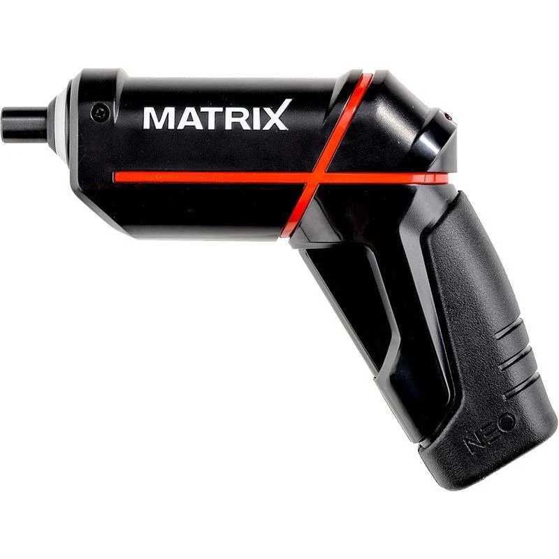 Matrix Akkuschrauber 4 Volt inkl. Li-Ion 2,0 Ah Akku, Ladegerät + Bitset 14 tlg. - Bild 2 von 4