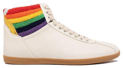 Size 7G/7.5US - Gucci Rainbow Collar Leather High-Top  display picture 1