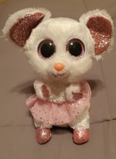Ty Beanie Boos 6  Nina the Ballerina Mouse EUC
