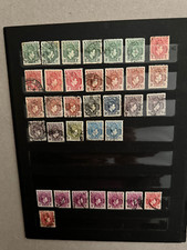 Nigeria group of 34 good stamps loose Scott Cat No 53/66a 1938-1944