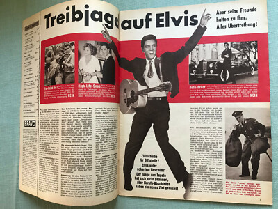 '' Bravo'' Nr.15 von 1962 gut erhalten mit großem Elvis-Bericht