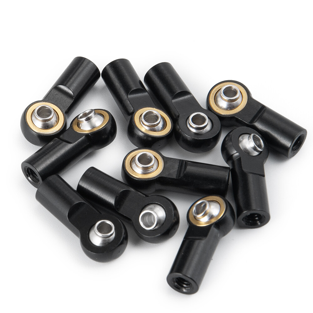 Ailan 10 Stück Kugelgelenk-Spurstangenkopf M4 – Kunststoff, Schwarz – Für 1/10 RC-Autos Wie Axial SCX10, TRX4, D90 – Zubehör Zum Tuning