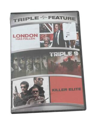 NEW London Has Fallen, Triple 9 & Killer Elite Triple Feature (DVD)